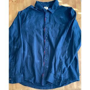 Nike SB Men's Skateboarding Top Button Down Shirt Mens M Black W/ Accent